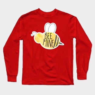 BEE mine - funny Valentines day pun Long Sleeve T-Shirt